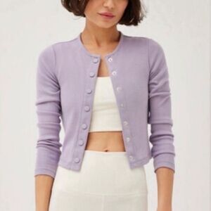 Outdoor Voices Cozy Rib‎ Cropped Cardigan
